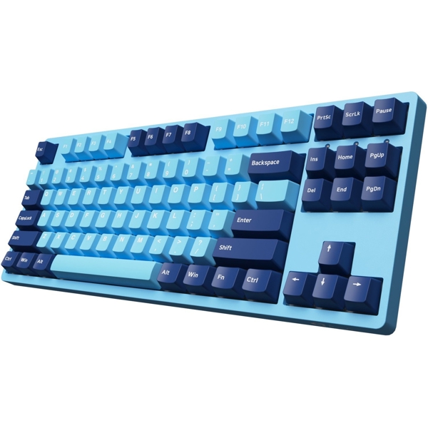 Akko 3087 Mirror of the Sky, Cherry MX Blue, Wired, USB-C, Gaming Keyboard, Blue