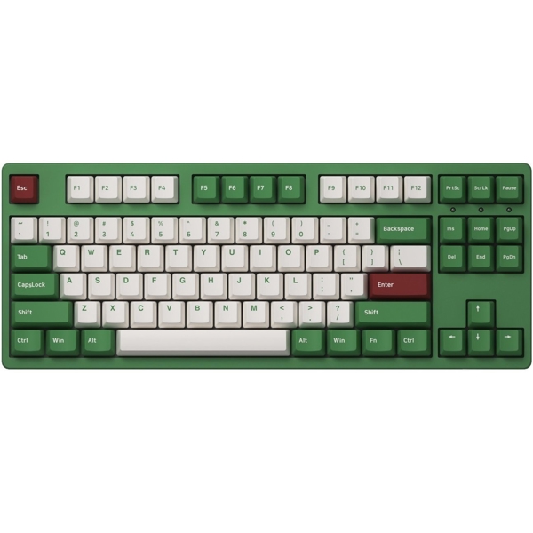 კლავიატურა Akko 3087 Matcha Red Bean, Gateron Pink, Wired, USB-C, Gaming Keyboard, Green