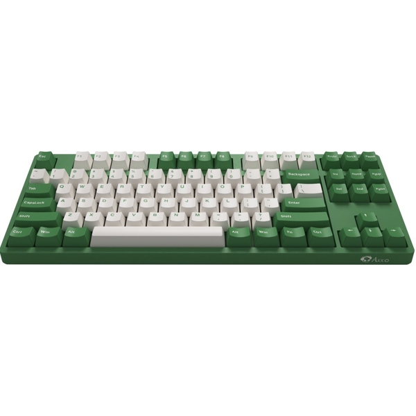 კლავიატურა Akko 3087 Matcha Red Bean, Gateron Pink, Wired, USB-C, Gaming Keyboard, Green