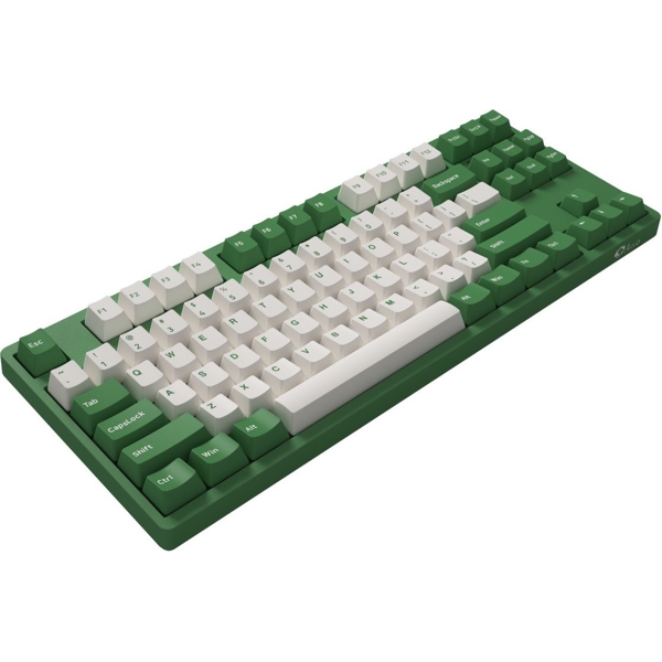 კლავიატურა Akko 3087 Matcha Red Bean, Gateron Pink, Wired, USB-C, Gaming Keyboard, Green