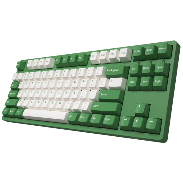 კლავიატურა Akko 3087 Matcha Red Bean, Gateron Pink, Wired, USB-C, Gaming Keyboard, Green