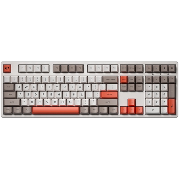 კლავიატურა Akko 3108 Steam Engine, CS Radiant Red, Wired, USB-C, Gaming Keyboard, Gray