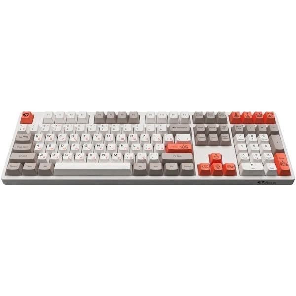 კლავიატურა Akko 3108 Steam Engine, CS Radiant Red, Wired, USB-C, Gaming Keyboard, Gray