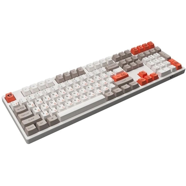 კლავიატურა Akko 3108 Steam Engine, CS Radiant Red, Wired, USB-C, Gaming Keyboard, Gray