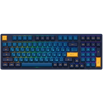 კლავიატურა Akko 3098N Macaw, CS Radiant Red, Wired, RGB, USB-C, Gaming Keyboard, Blue