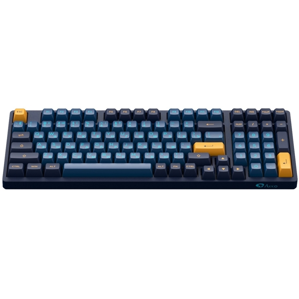 კლავიატურა Akko 3098N Macaw, CS Radiant Red, Wired, RGB, USB-C, Gaming Keyboard, Blue