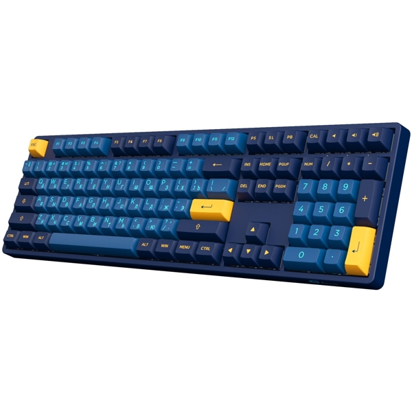 კლავიატურა Akko 3098N Macaw, CS Radiant Red, Wired, RGB, USB-C, Gaming Keyboard, Blue