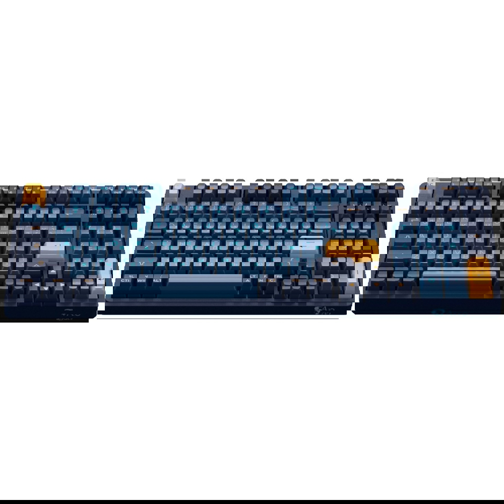 კლავიატურა Akko 3098N Macaw, CS Lavender Purple, Wired, RGB, USB-C, Gaming Keyboard, Blue