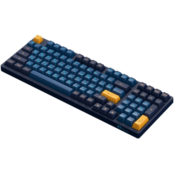 კლავიატურა Akko 3098N Macaw, CS Lavender Purple, Wired, RGB, USB-C, Gaming Keyboard, Blue