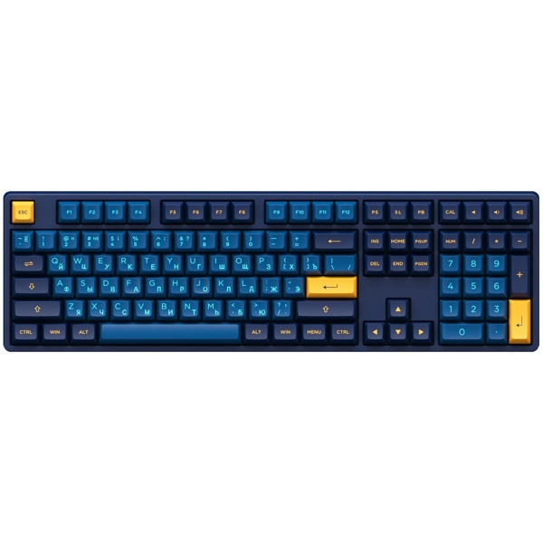 კლავიატურა Akko 5108 Macaw, CS Lavender Purple, Wired, RGB, USB, Gaming Keyboard, Blue