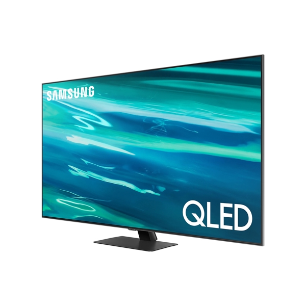 ტელევიზორი Samsung QE55Q80AAUXUA, 55", 4K UHD, Smart TV, HDMI, USB, LAN, CI, Silver