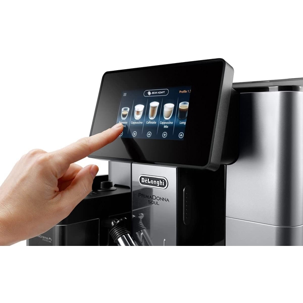 ყავის აპარატი DeLonghi ECAM610.55.SB, 1450W, 2.2L, Coffee Machine, Black/Silver