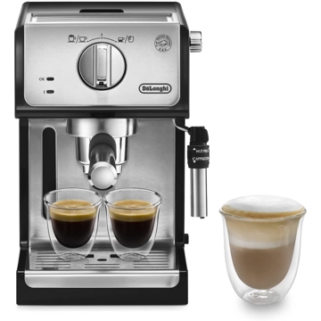 DeLonghi ECP35.31, 1100W, 1.1L, Coffee Machine, Black/Silver