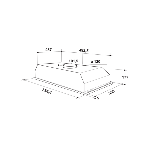 Whirlpool WCT 64 FLY X, 224m³/H, Silver