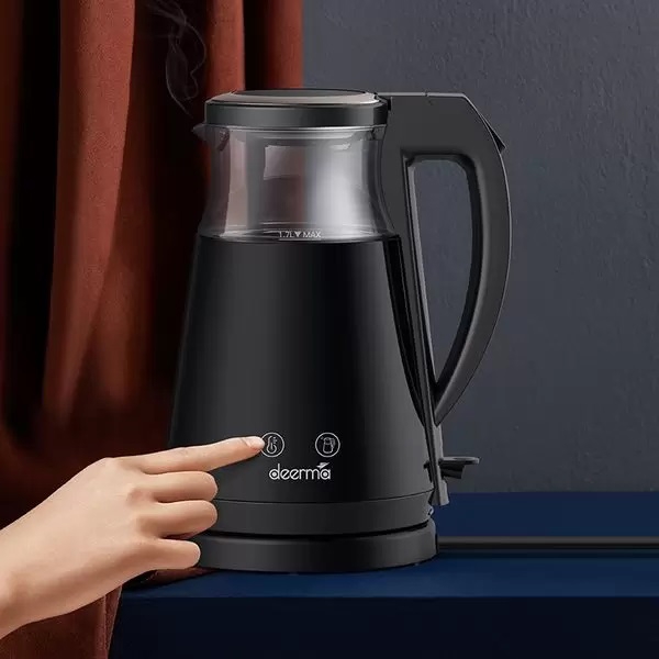 Xiaomi Deerma DEM-SH90W, 1700W, 1.7L, Electric Kettle, Black