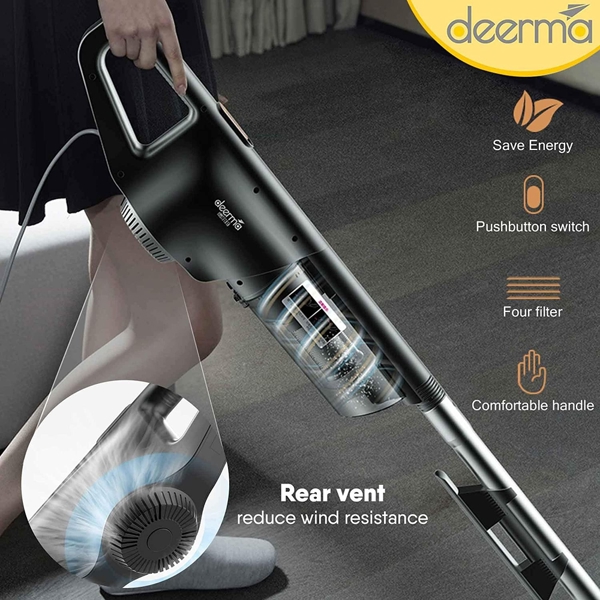 მტვერსასრუტი Xiaomi Deerma DX600, 600W, 0.8L, Vacuum Cleaner, Black