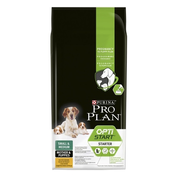 ძაღლის საკვები ProPlan 7613038277547 Puppy, Small And Medium, Starter, Chicken, 12kg