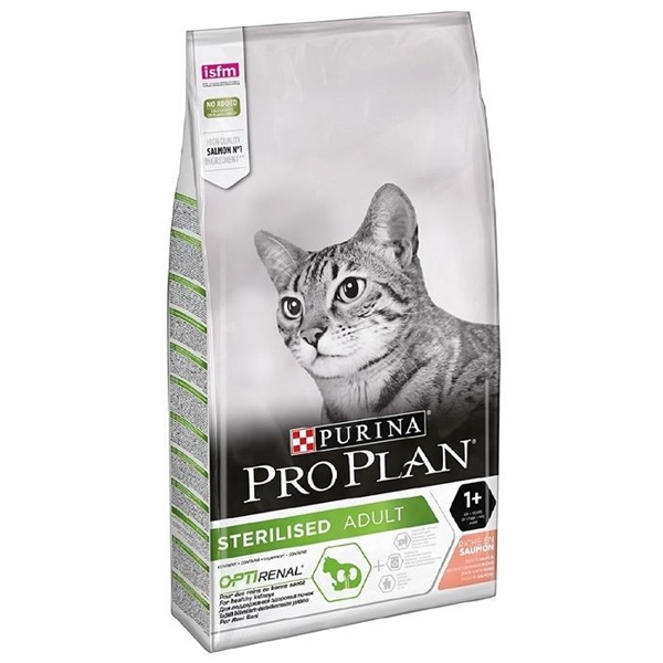 კატის საკვები ProPlan 7613033566523 Adult Cats, Sterilised, pH Balance, Salmon, 10Kg