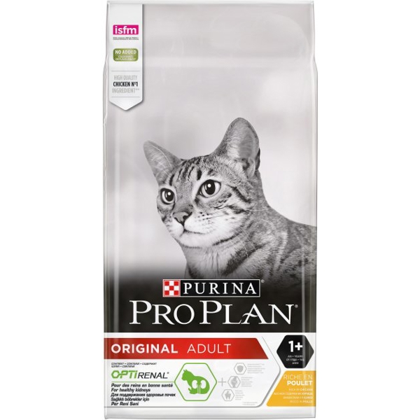 კატის საკვები ProPlan 7613036508032 Adult Cats, Original, Kidney Health, Chicken, 10Kg