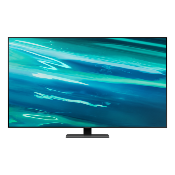 ტელევიზორი Samsung QE55Q80AAUXUA, 55", 4K UHD, Smart TV, HDMI, USB, RJ-45, CI, BT, Wi-Fi, Black