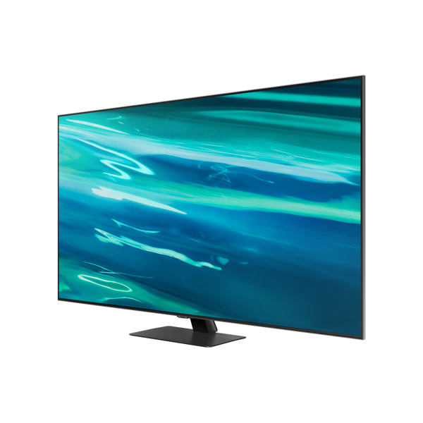 ტელევიზორი Samsung QE55Q80AAUXUA, 55", 4K UHD, Smart TV, HDMI, USB, RJ-45, CI, BT, Wi-Fi, Black