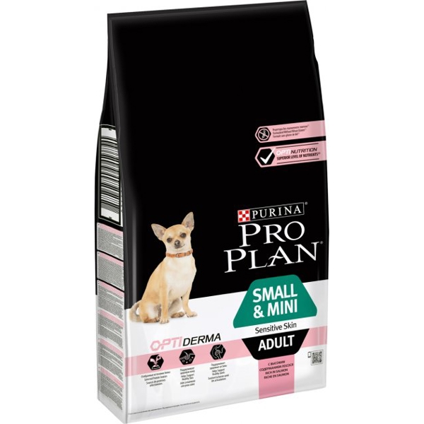 ძაღლის საკვები ProPlan 7613035123441 Adult Dogs, Small&Mini, Sensitive Skin, Salmon, 7Kg