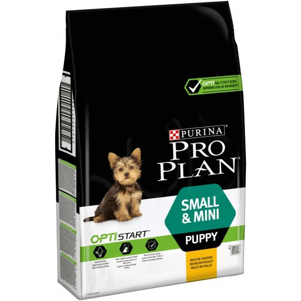 ძაღლის საკვები ProPlan 7613035123366 Puppy, Small&Mini, Dental Care, Chicken, 7Kg