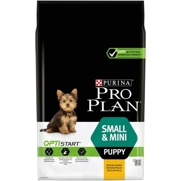 ძაღლის საკვები ProPlan 7613035123366 Puppy, Small&Mini, Dental Care, Chicken, 7Kg