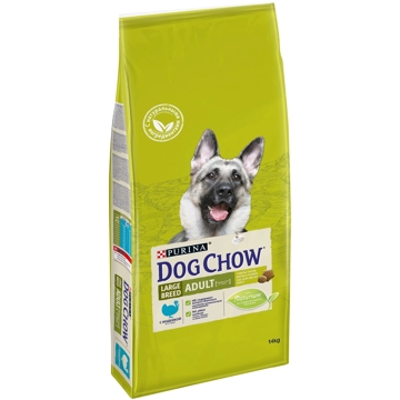 ძაღლის საკვები Dog Chow 7613034489425 Adult Dogs, Large, Body Weight, Turkey, 14Kg