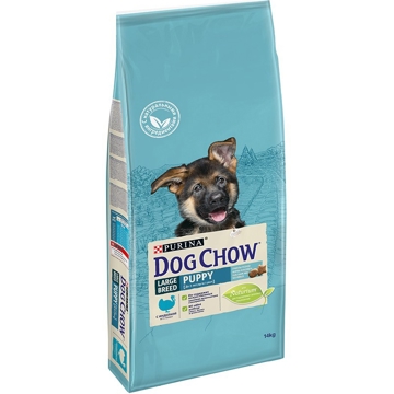 ძაღლის საკვები Dog Chow 7613034489432 Puppy, Large, Body Development, Turkey, 14Kg