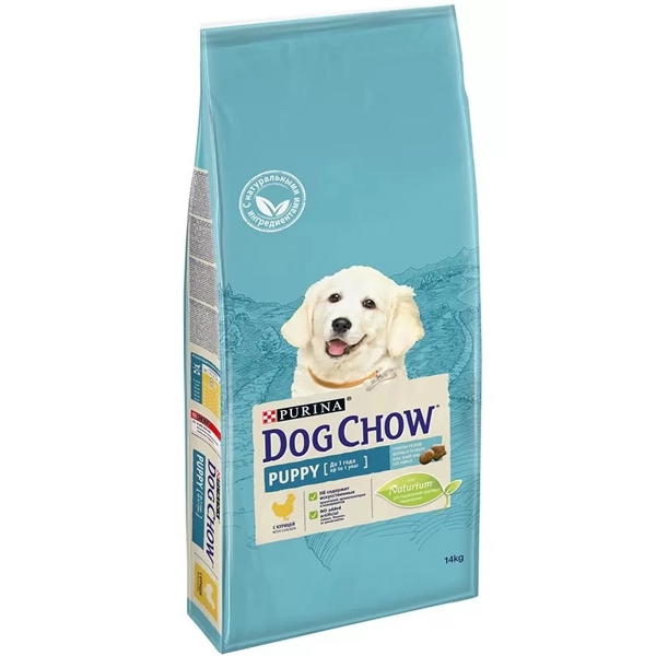 ძაღლის საკვები Dog Chow 7613034489500 Puppy, All Breeds, Immune System, Chicken, 14Kg