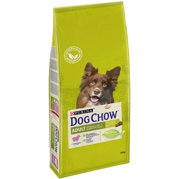 ძაღლის საკვები Dog Chow 7613034944825 Adult Dogs, All Breeds, Improve Digestion, Lamb, 14Kg