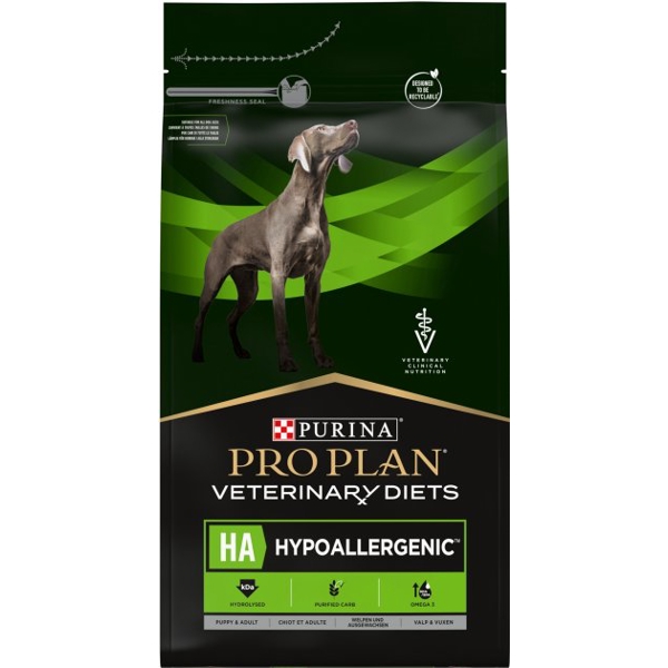 ძაღლის საკვები ProPlan 7613035163126 Adult Dogs, Puppy, Hypo Allergenic, Veterinary Diets, 3Kg