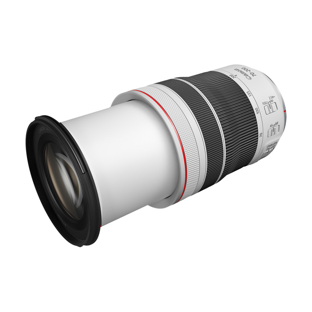 Canon 4318C005AA, RF 70-200 F4 L IS USM, White/Black
