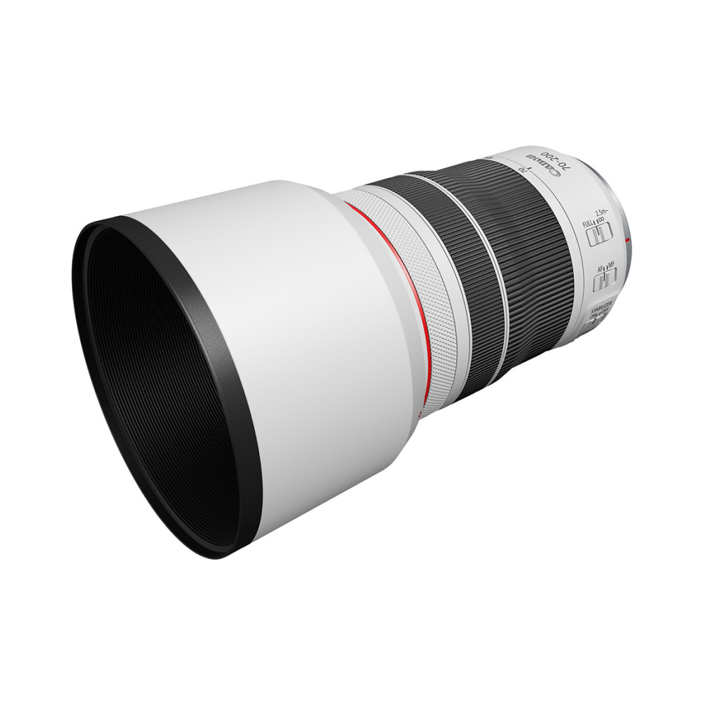 Canon 4318C005AA, RF 70-200 F4 L IS USM, White/Black