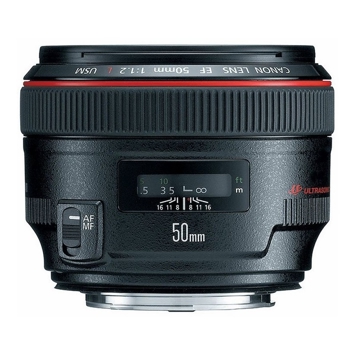 Canon 1257B005AA, EF 50mm f/1.2 L USM, Black