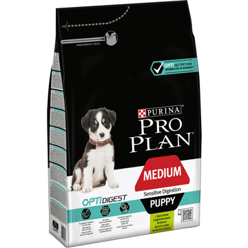 ძაღლის საკვები ProPlan 7613035214811 Puppy, Medium, Sensitive Digestion, Lamb, 3kg