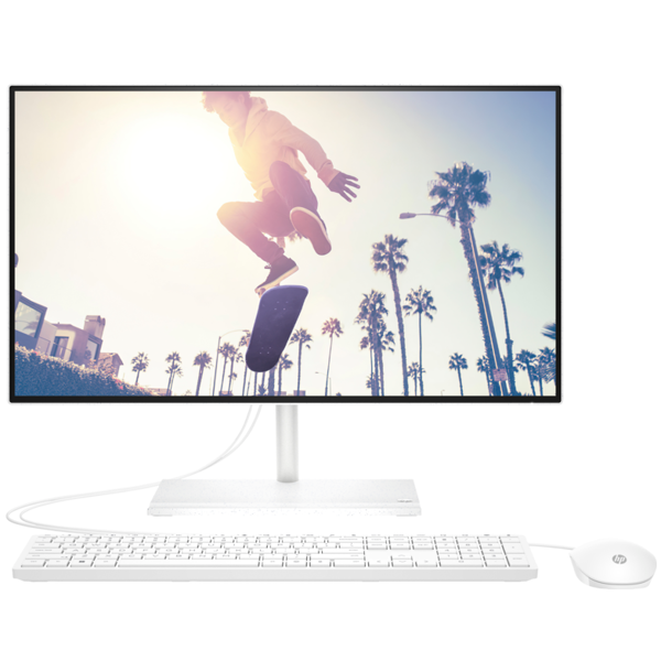 All In One კომპიუტერი HP 6C844EA, 23.8", Pentium J5040, 8GB, 256GB SSD, Intrgrated, White