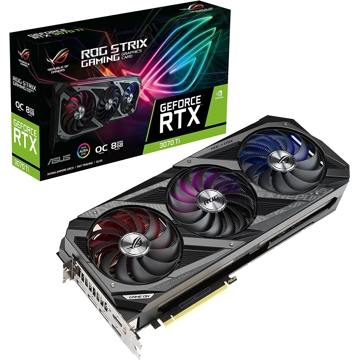 ვიდეო დაფა Asus 90YV0GW0-M0NA00, GeForce RTX 3070 Ti, 8GB, 256bit, HDMI, DP, Black