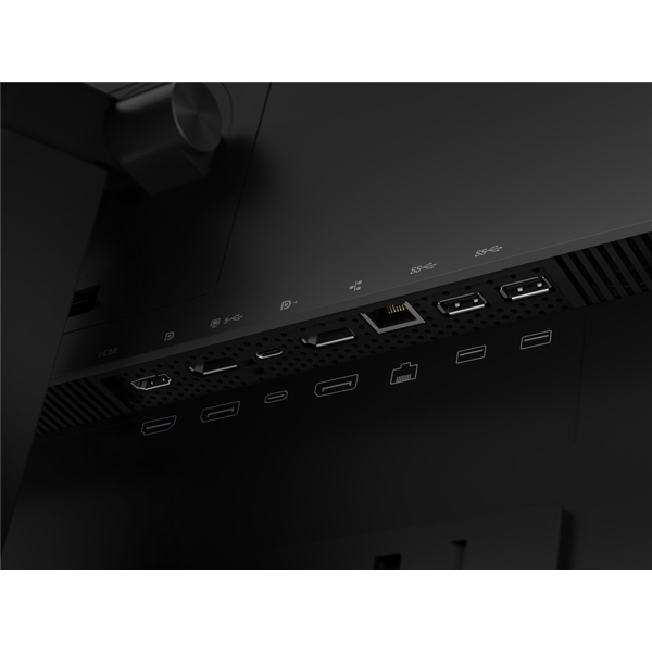 Lenovo 62B2GAT1EU ThinkVision P24H, 23.8", Monitor, WQHD, IPS, HDMI, DP, USB-C, USB, Black