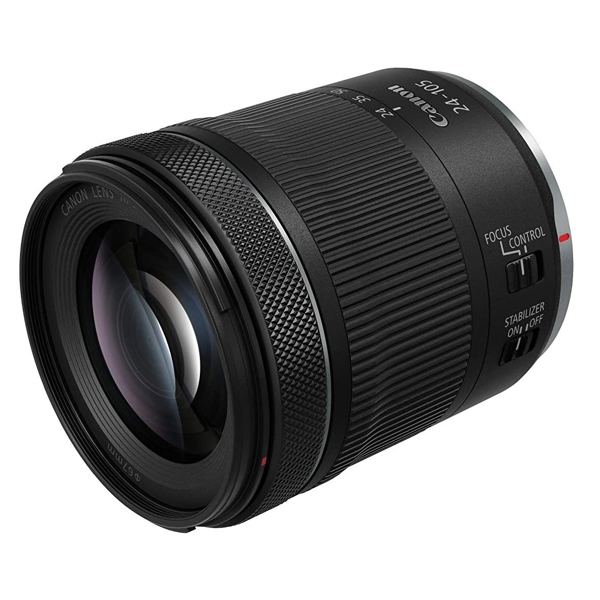 ფოტოაპარატის ლინზა Canon 4111C005AA, RF 24-105mm F4-7.1 IS STM, Black