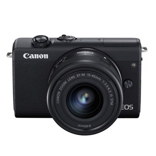 ციფრული ფოტოაპარატი Canon 3699C027AA M200, EF-M 15-45mm IS STM, Digital Camera With Lens, Black