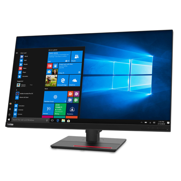 მონიტორი Lenovo 61F2GAT2EU Thinkvision T32H-20, 32", Monitor, 4K UHD, LED, IPS, HDMI, DP, USB-C, Black