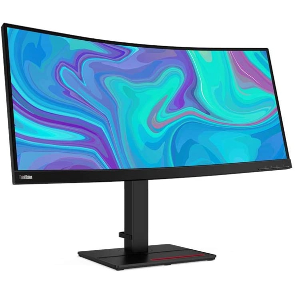 მონიტორი Lenovo Thinkvision T34W, 34", Curved Monitor, UHD, LED, IPS, USB, DP, Black