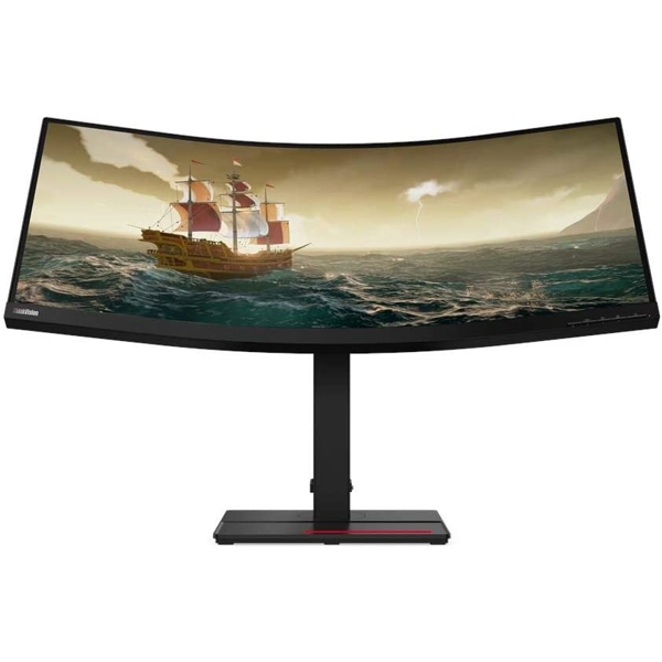 მონიტორი Lenovo Thinkvision T34W, 34", Curved Monitor, UHD, LED, IPS, USB, DP, Black