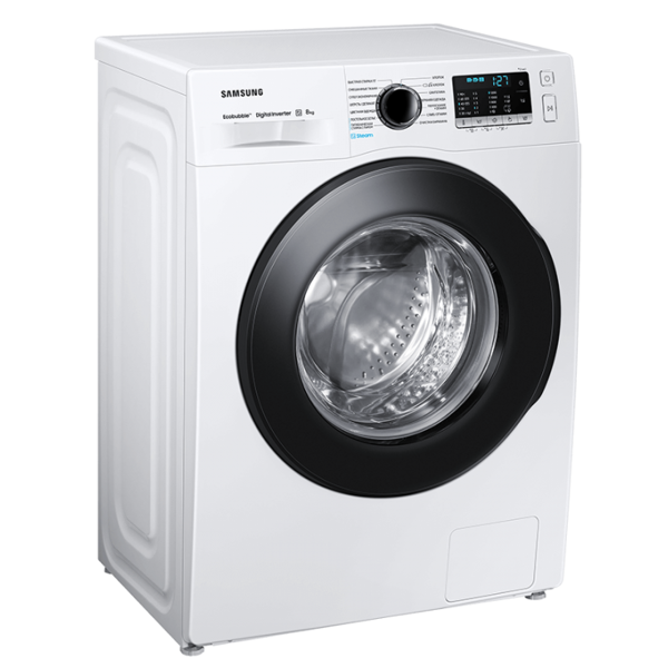 სარეცხი მანქანა Samsung WW80AAS21AE/LP, 8Kg, A, 1200Rpm, 75Db, Washing Machine, White