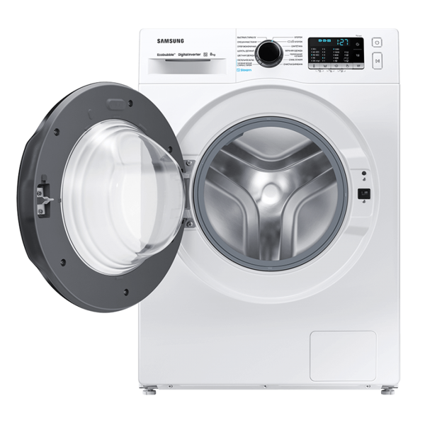 სარეცხი მანქანა Samsung WW80AAS21AE/LP, 8Kg, A, 1200Rpm, 75Db, Washing Machine, White