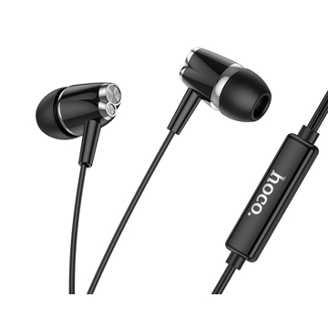 ყურსაამენი HOCO DM17, In-Ear Headphones, Wired, 3.5mm, Black