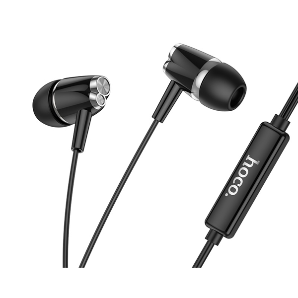 ყურსაამენი HOCO DM17, In-Ear Headphones, Wired, 3.5mm, Black