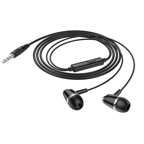 ყურსაამენი HOCO DM17, In-Ear Headphones, Wired, 3.5mm, Black